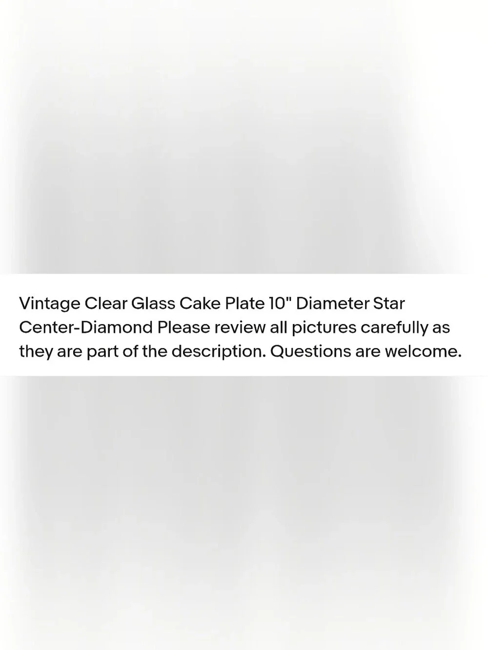 Clear Cut Glass Serving Plate - Elegant Home Dining Platter